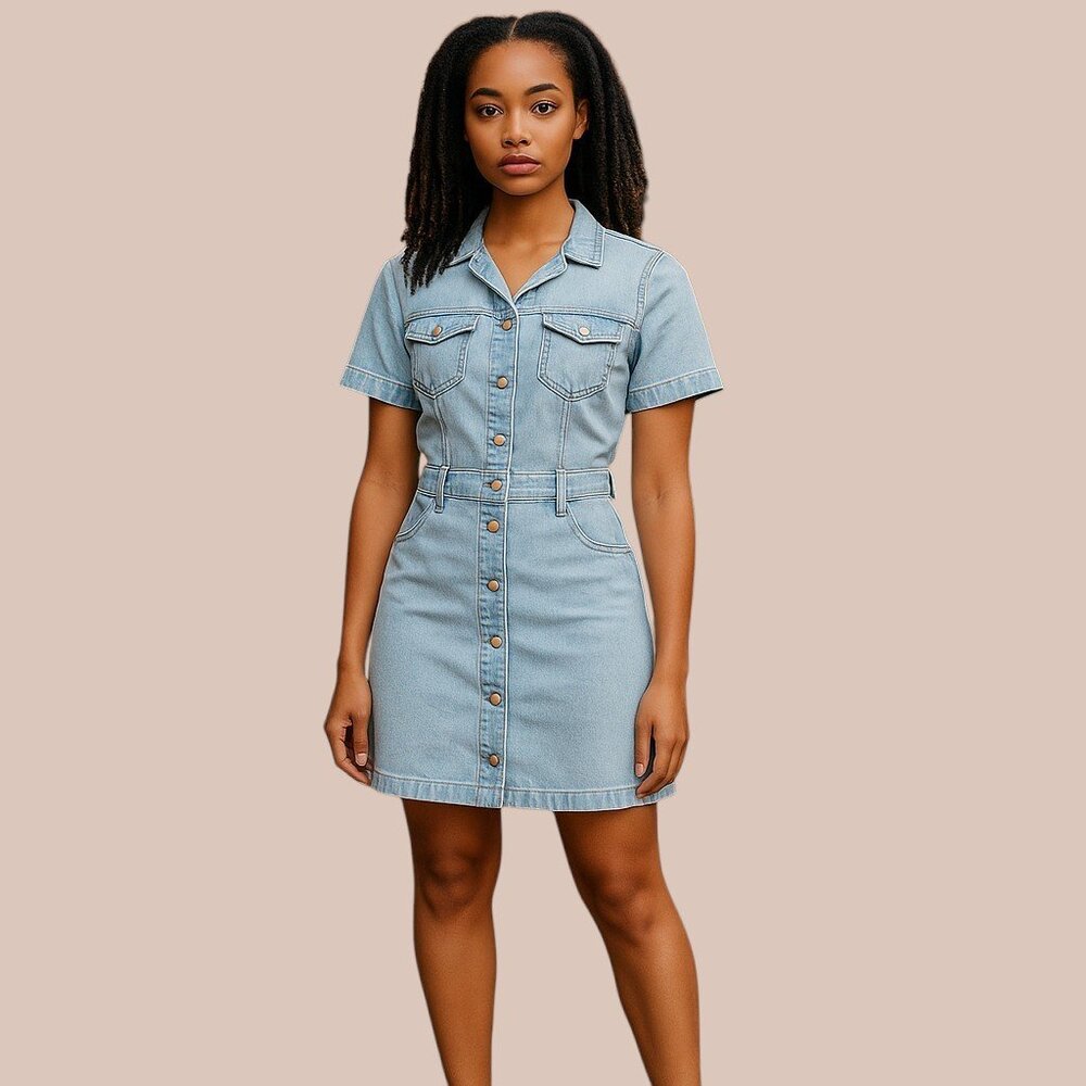 Denim Mini Dress New